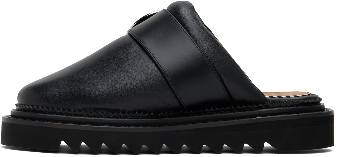 Toga Virilis Black Buckle Slippers Toga Virilis