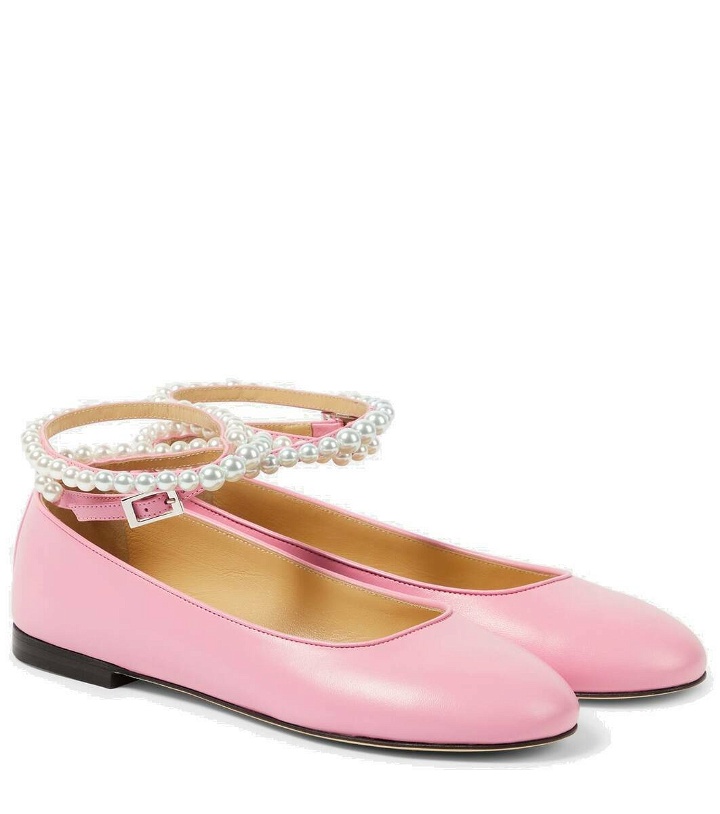 Photo: Mach & Mach Sirene embellished leather ballet flats