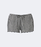 Montce Gingham scalloped shorts