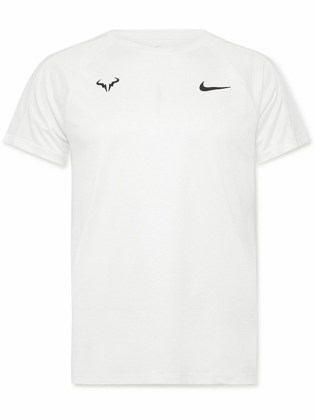 Photo: Nike Tennis - NikeCourt Rafa Slim-Fit Dri-FIT ADV T-Shirt - White