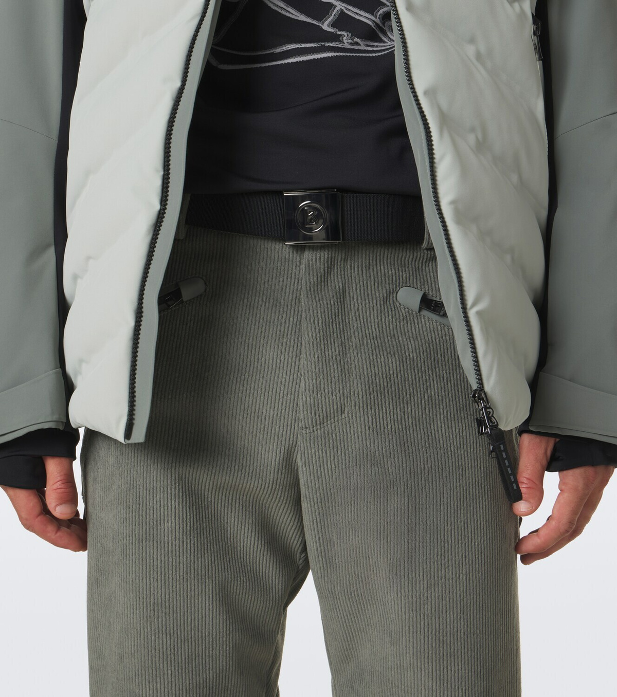 Bogner Corven belted corduroy ski pants