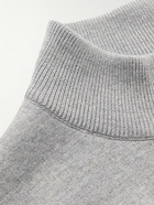 Missoni - Wool-Blend Logo-Jacquard Rollneck Sweater - Gray