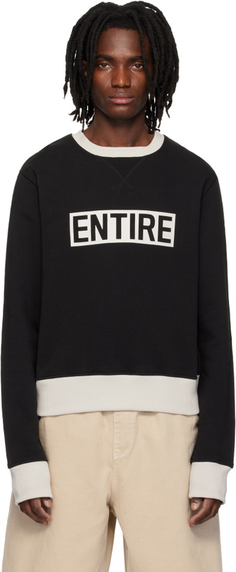 Photo: Entire Studios Black Contro Crew Sweatshirt