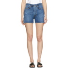 Acne Studios Bla Konst Blue Denim Swamp Shorts