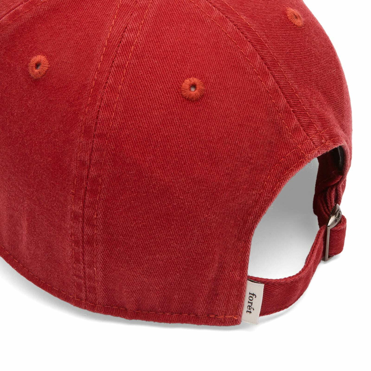 Foret Men's Catch Washed Cap in Red 