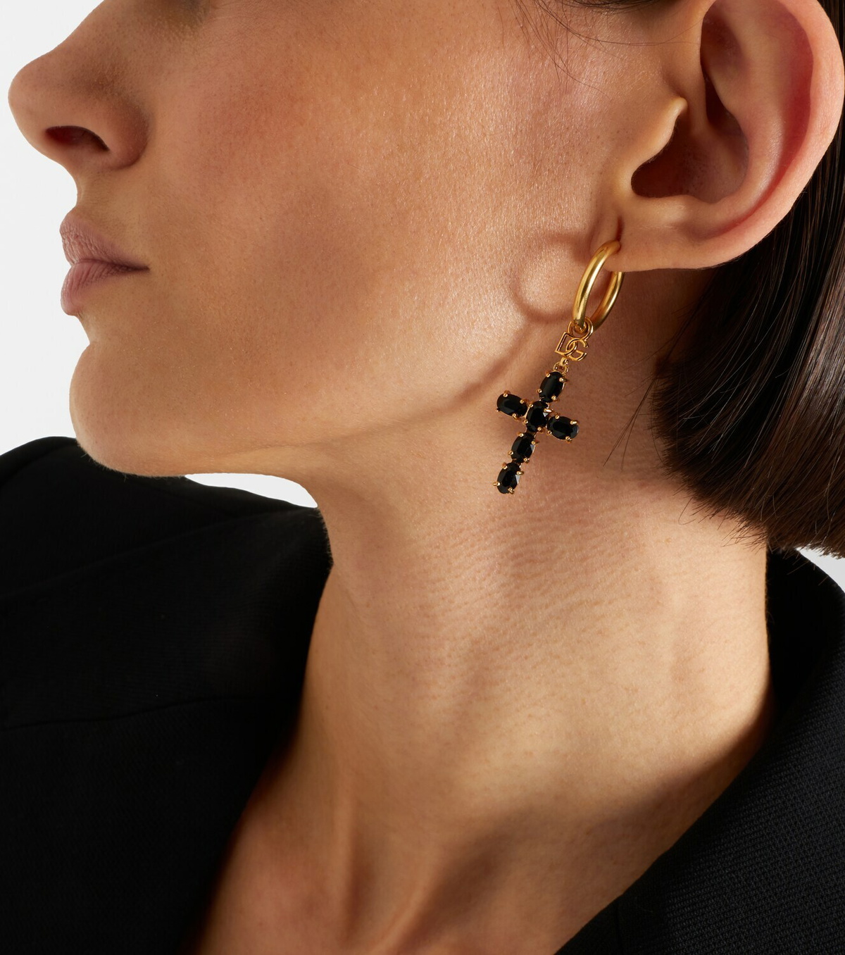 Dolce&Gabbana Crystal-embellished drop earrings