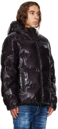 Dsquared2 Black Hooded Down Jacket