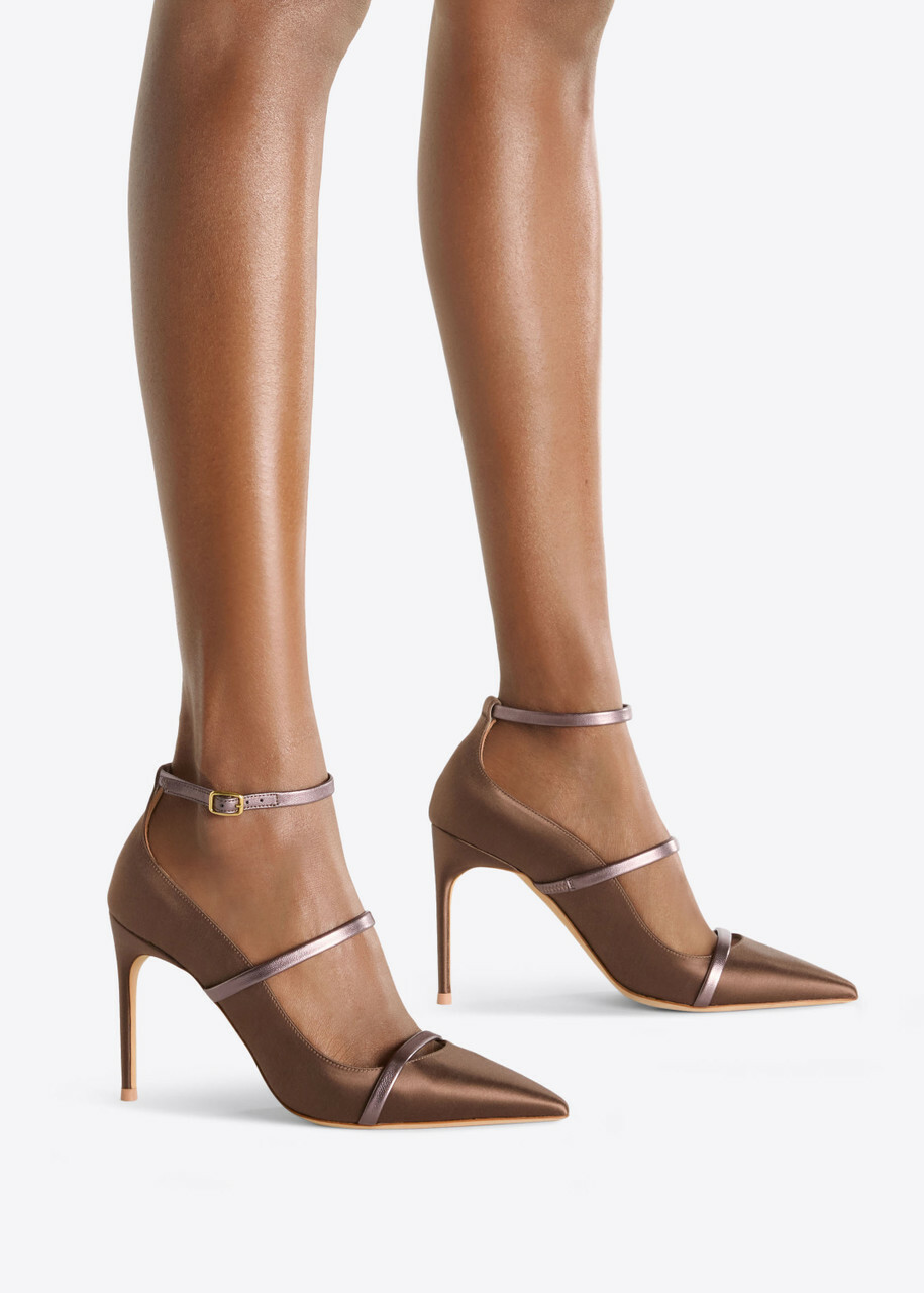 Malone Souliers Diaz 90 Satin Pumps