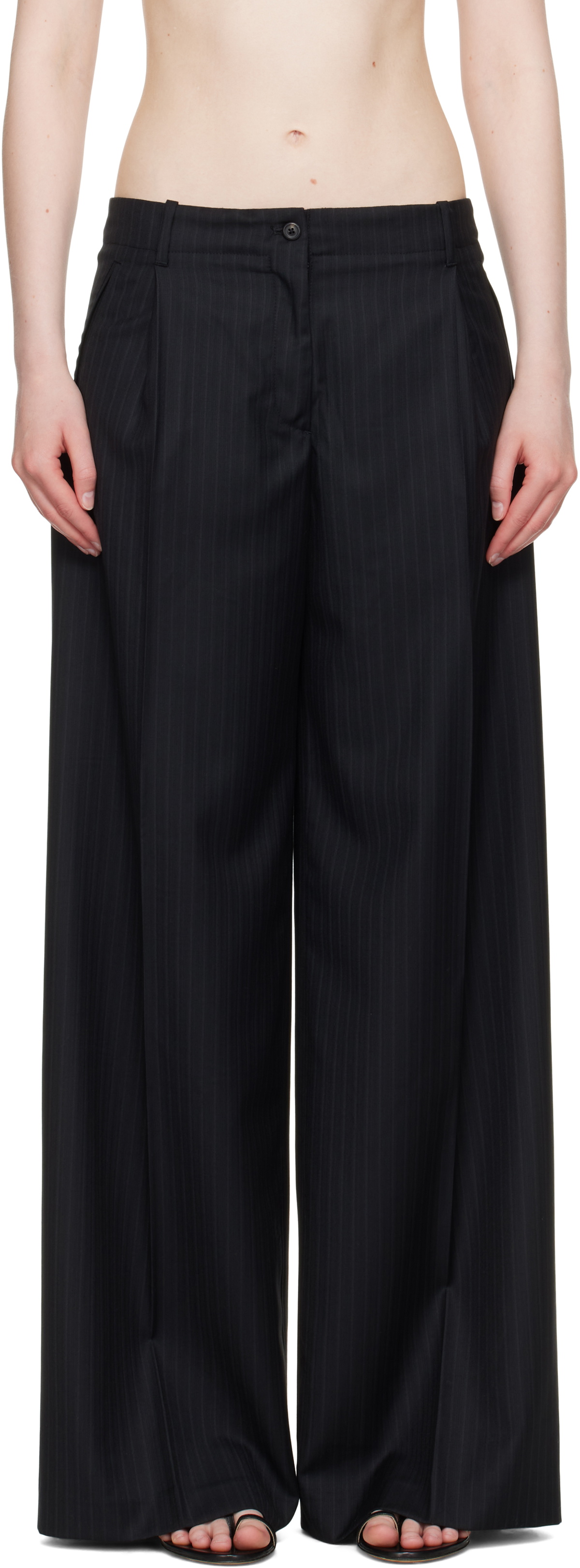 OUR LEGACY WORK SHOP Emporio Armani Black Comodo Trousers Our Legacy