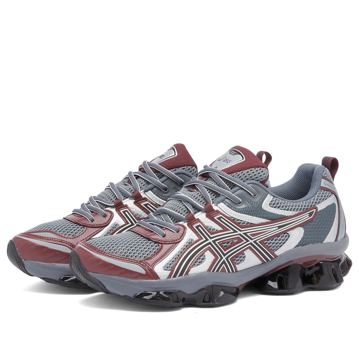 Asics Gel-Quantum Kinetic Sneakers in Sheet Rock/Dark Cherry