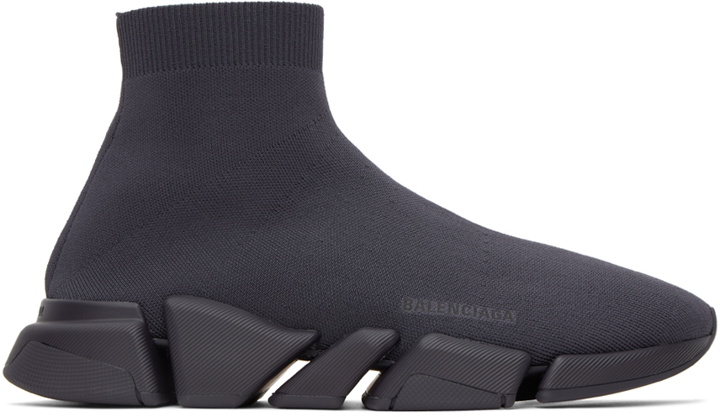 Photo: Balenciaga Gray Speed 2.0 Sneakers