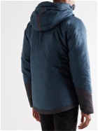 Klättermusen - Farbaute Quilted Organic Cotton Hooded Down Jacket - Blue