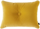 HAY Yellow Velvet Dot Cushion