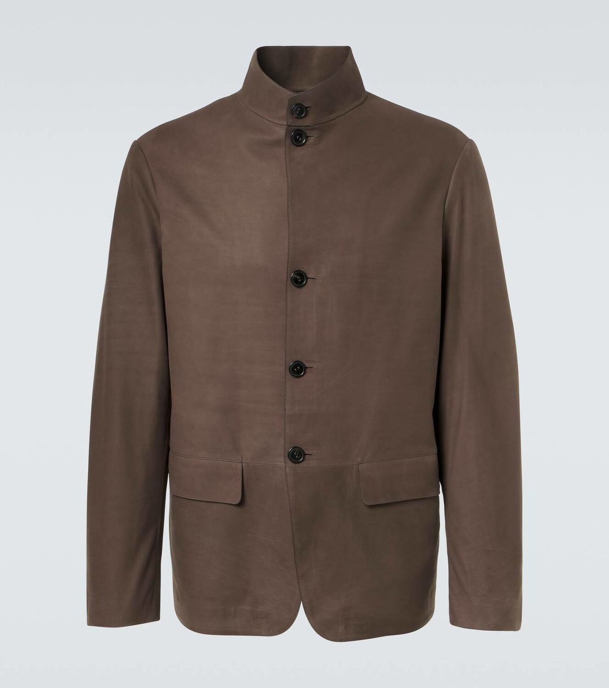 Zegna Il Conte leather jacket