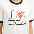 MISBHV Women's I Love Ibiza T-Shirt in Coconut