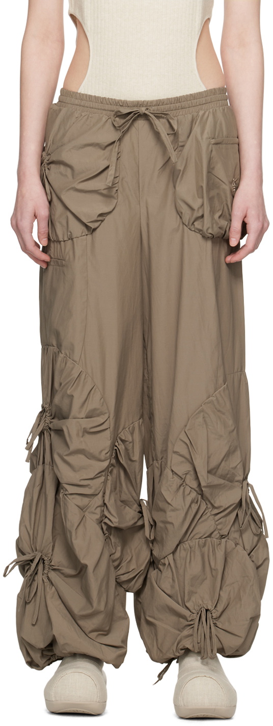J.KIM Brown Pouch Trousers