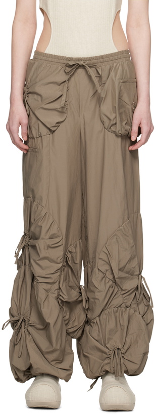 Photo: J.KIM Brown Pouch Trousers