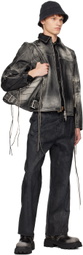 EYTYS SSENSE Exclusive Black Flux Leather Jacket