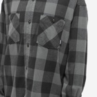 Neighborhood Men's Buffalo Check Shirt in Grey