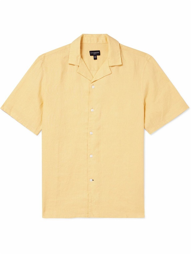 Photo: Club Monaco - Camp-Collar Linen Shirt - Yellow