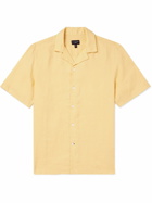 Club Monaco - Camp-Collar Linen Shirt - Yellow