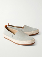 Mulo - Suede Espadrilles - Gray