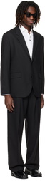 Hugo Black Two-Piece Modern-Fit Stretch Twill Suit
