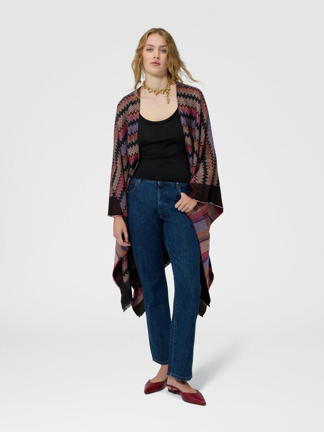 Missoni - Wool cape, Women, Multicoloured