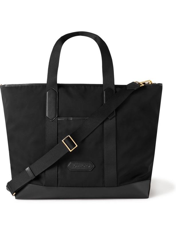 Photo: TOM FORD - Leather-Trimmed Recycled Nylon Tote Bag