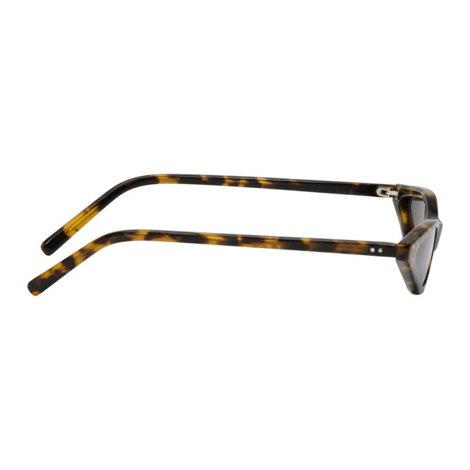 George Keburia Tortoiseshell Micro Cat-Eye Sunglasses