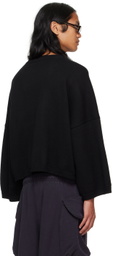 SPENCER BADU Black Split Sweater