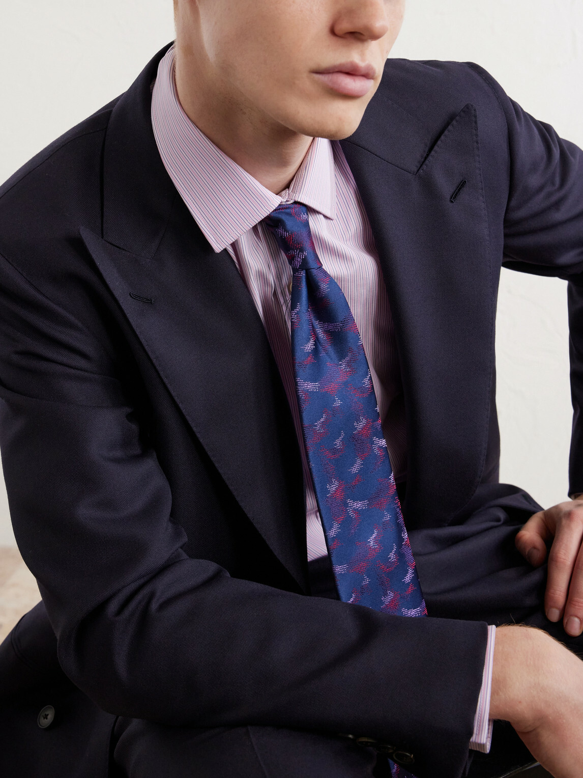Charvet - 8.5cm Silk-Jacquard Tie