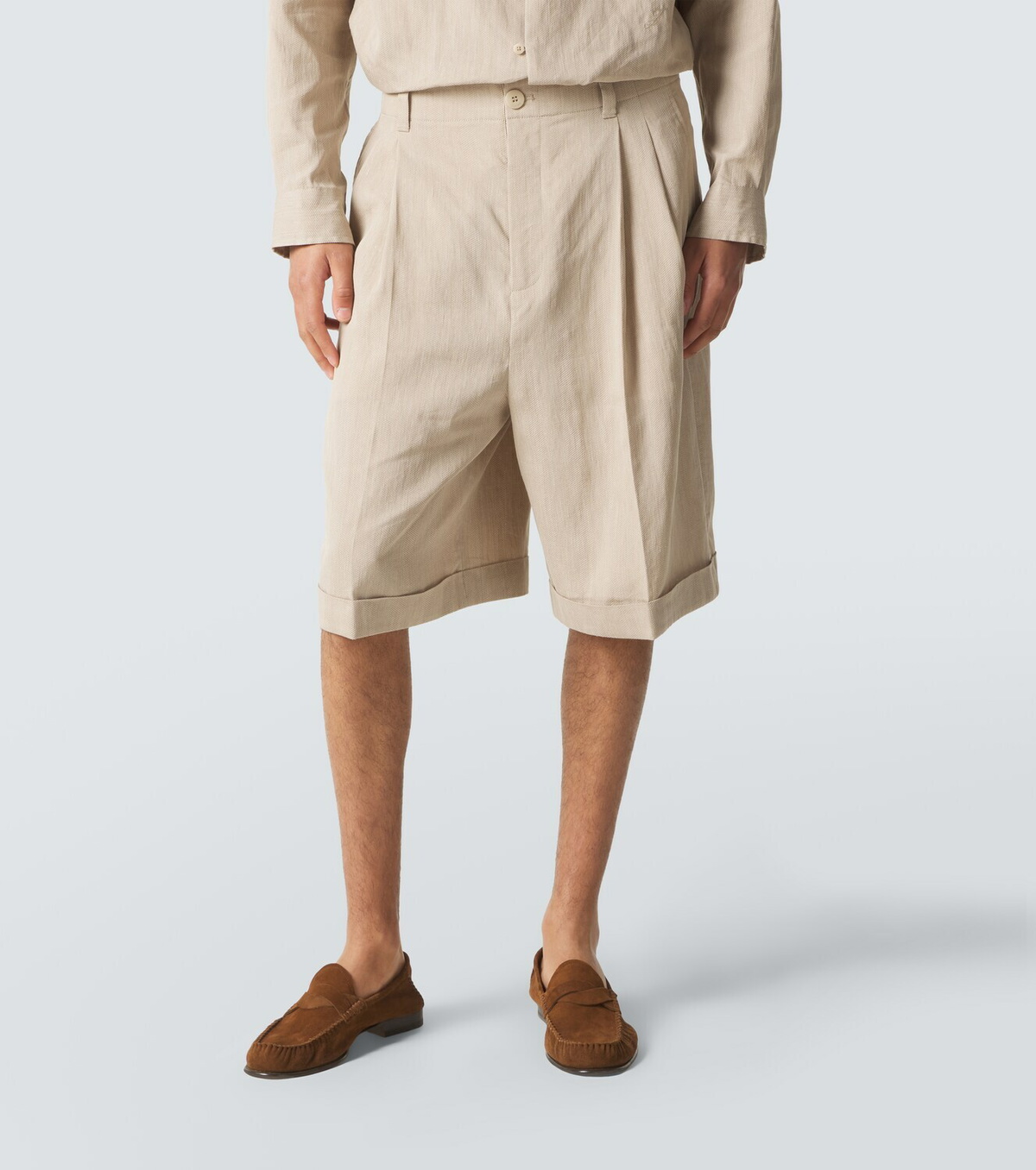Jacquemus Pastro linen-blend Bermuda shorts