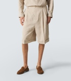 Jacquemus Pastro linen-blend Bermuda shorts
