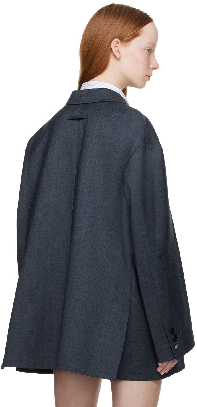 lesugiatelier Navy Oversized Blazer