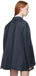 lesugiatelier Navy Oversized Blazer