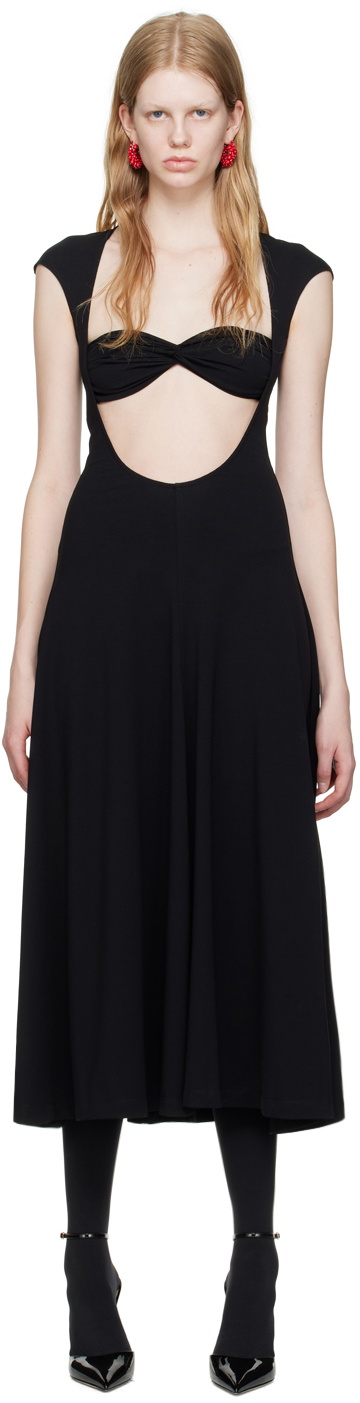 Beaufille Black Baes Midi Dress