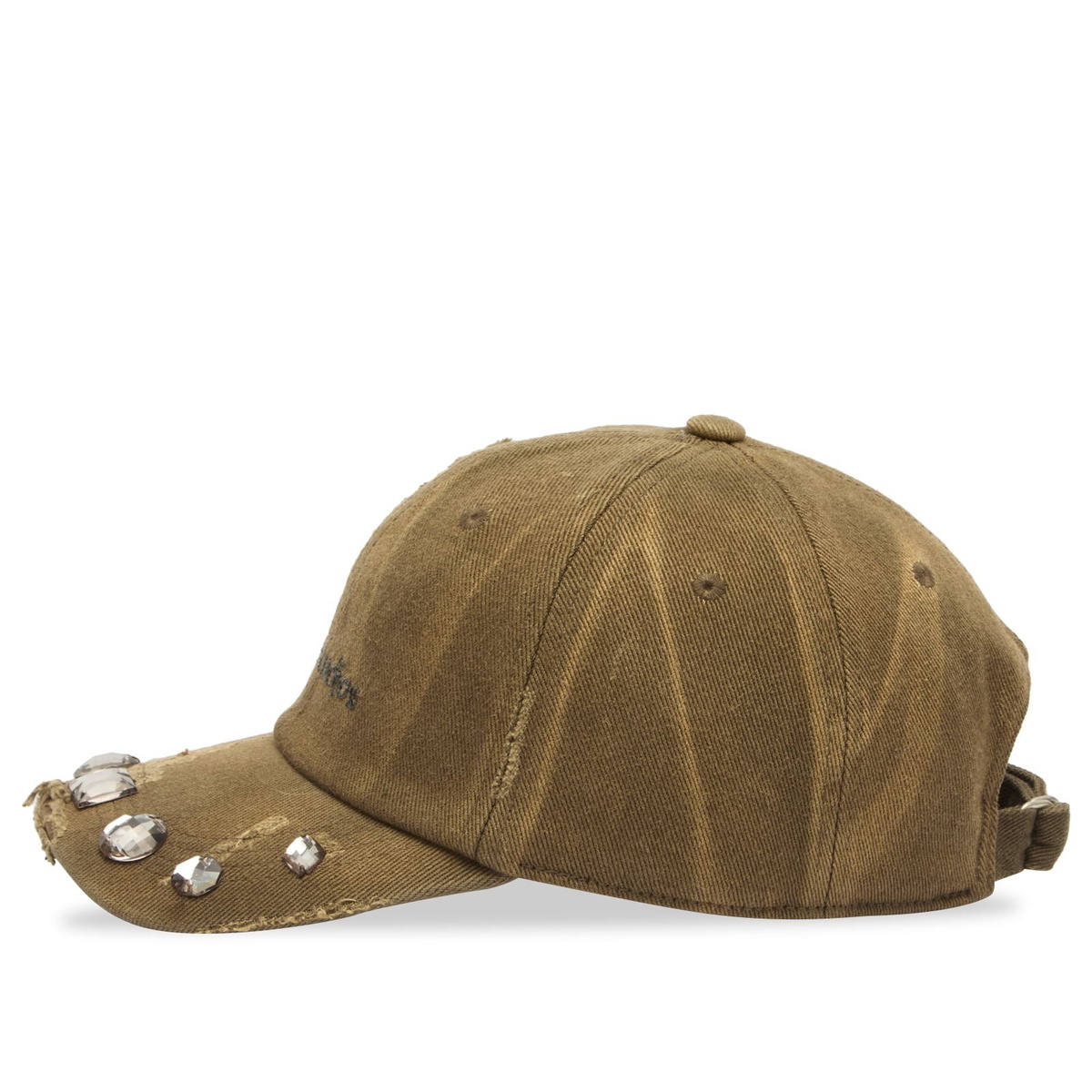 Acne Studios Women's Carliy Diamond Brim Cap in Hunter Green 