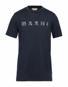 Marni Mens T-shirt Midnight in Blue