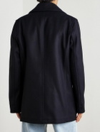 Private White V.C. - The Manchester Wool Peacoat - Blue