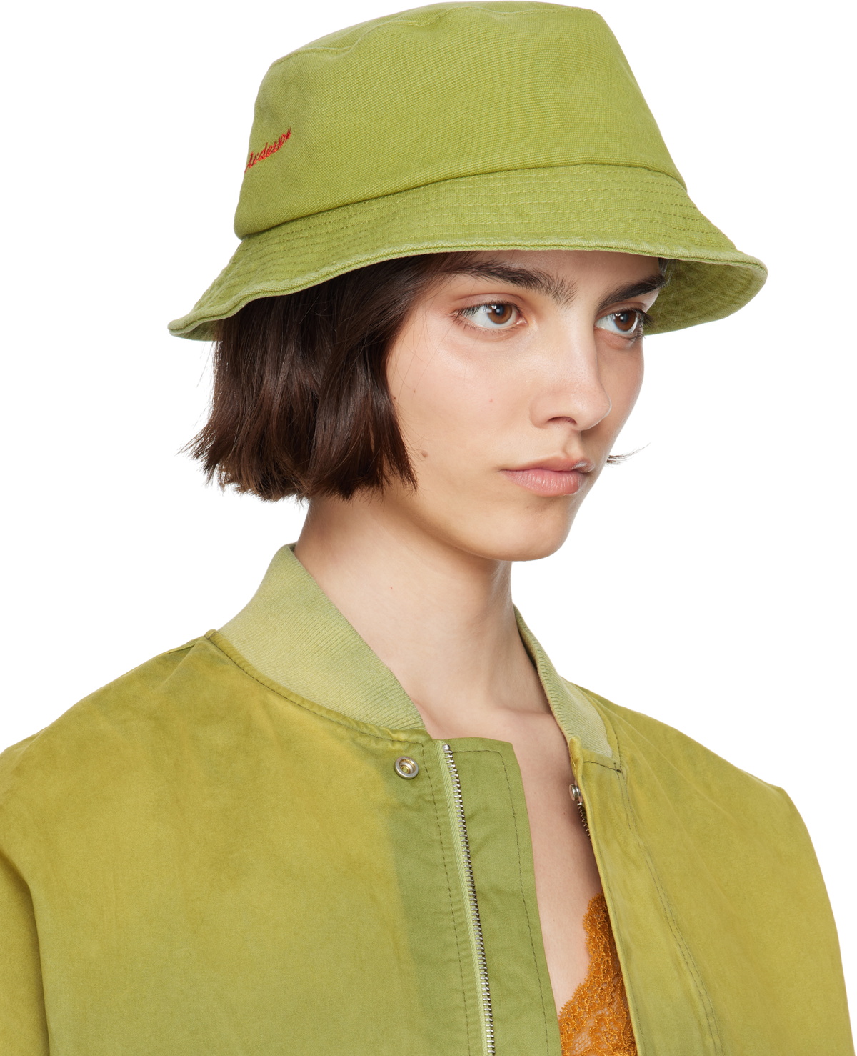 JW Anderson Khaki Anchor Logo Bucket Hat