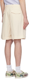 Valentino Beige Rolled Cuff Shorts