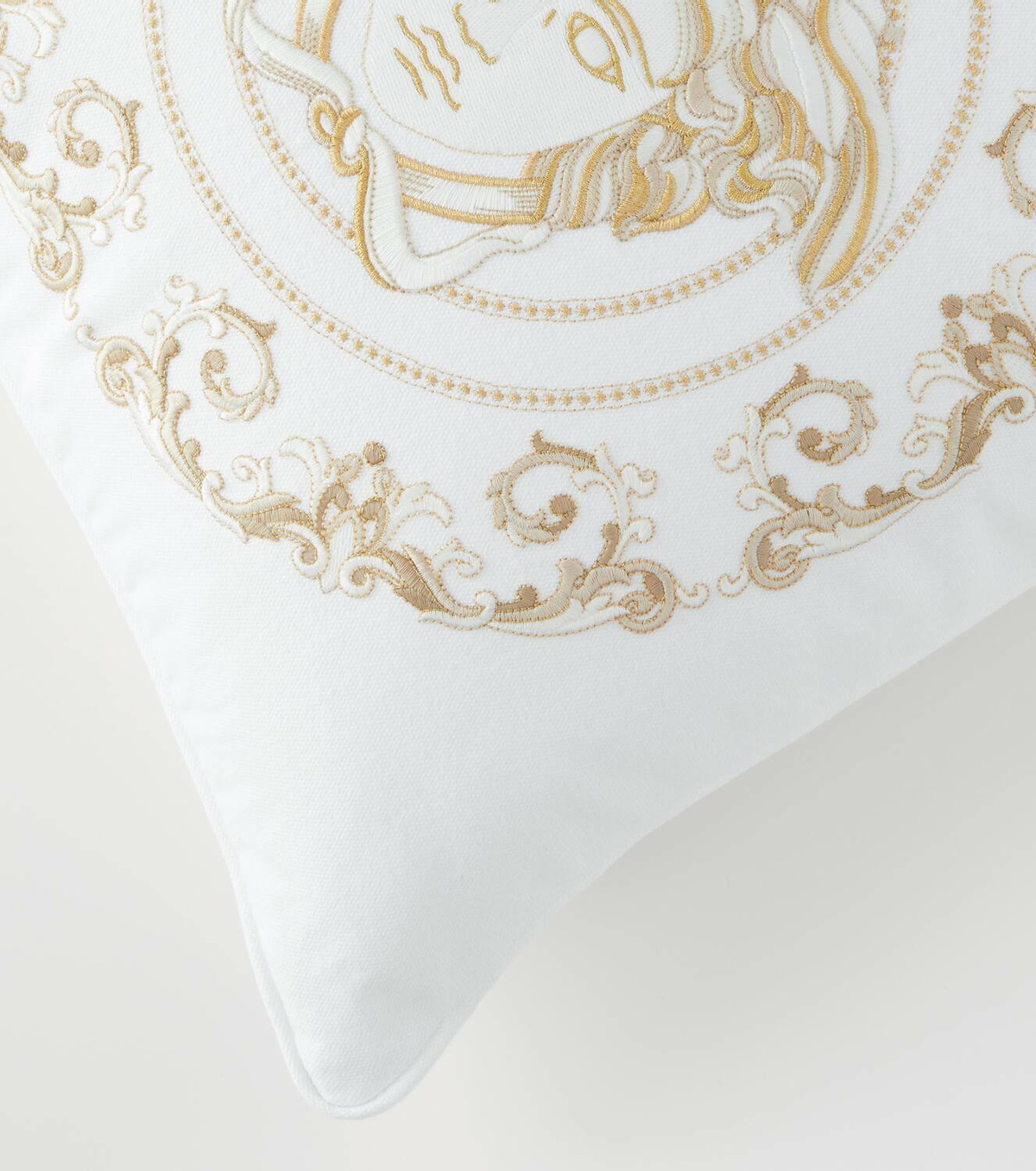 Versace Home Medusa Gala embroidered cushion