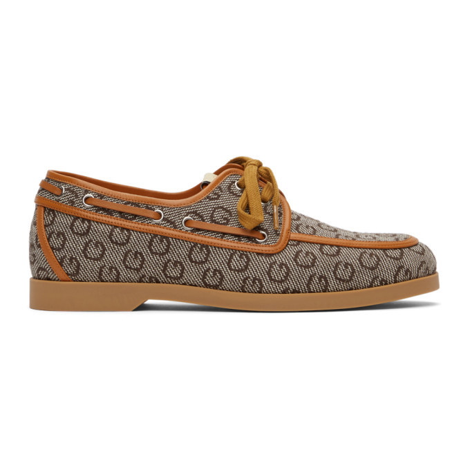 Photo: Gucci Brown G Boat Shoes