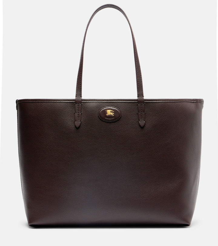 Photo: Burberry Reversible Burberry Check Medium leather tote bag