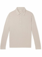 Massimo Alba - Cotton and Cashmere-Blend Polo Shirt - Neutrals