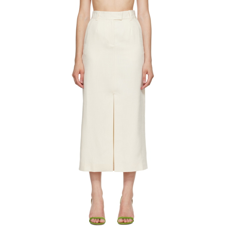 Photo: ANINE BING Off-White Meredith Midi Skirt
