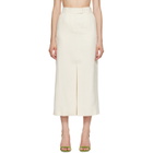 ANINE BING Off-White Meredith Midi Skirt