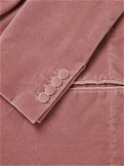 Kingsman - Harry Slim-Fit Shawl-Collar Cotton-Velvet Tuxedo Jacket - Pink