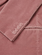 Kingsman - Harry Slim-Fit Shawl-Collar Cotton-Velvet Tuxedo Jacket - Pink